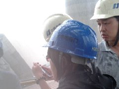 我司與艾默生羅斯蒙特技術(shù)團隊在可門電廠現(xiàn)場解決應(yīng)用方案